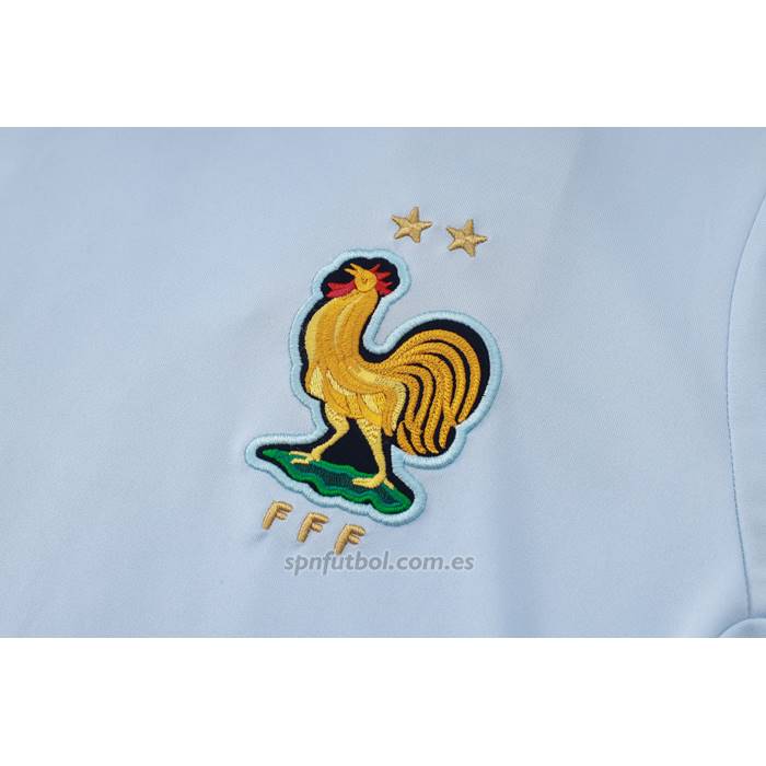 Chandal del Francia Manga Corta 2024-2025 Azul Claro - Pantalon Corto